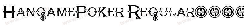 HangamePoker Regular字体转换